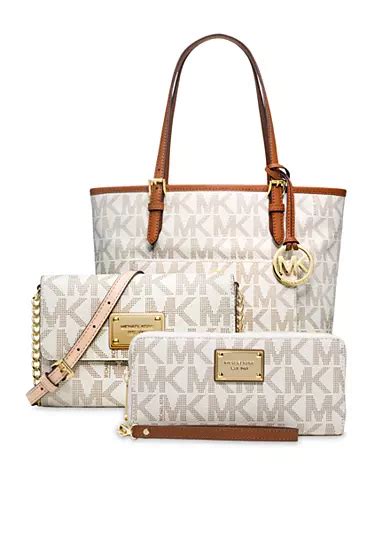 white black michael kors purse at belk|Michael Kors purse on clearance.